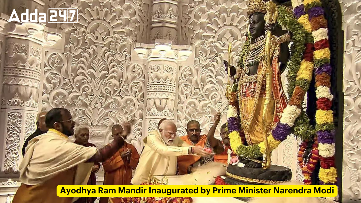Ayodhya Ram Mandir Inaugurated by Prime Minister Narendra Modi