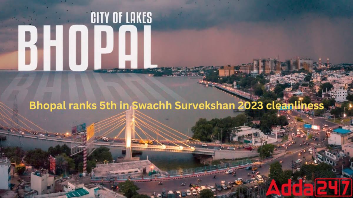 Bhopal ranks 5th in Swachh Survekshan 2023 cleanliness e1706168794812