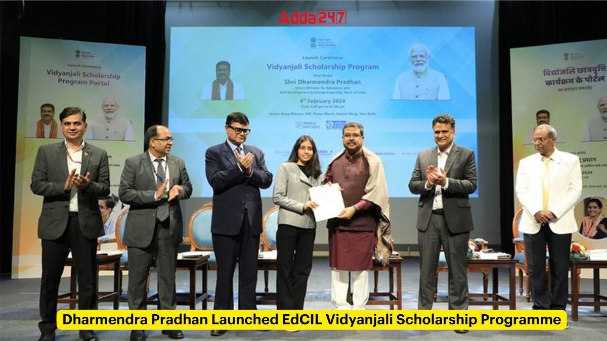 Dharmendra Pradhan Launched EdCIL Vidyanjali Scholarship Programme