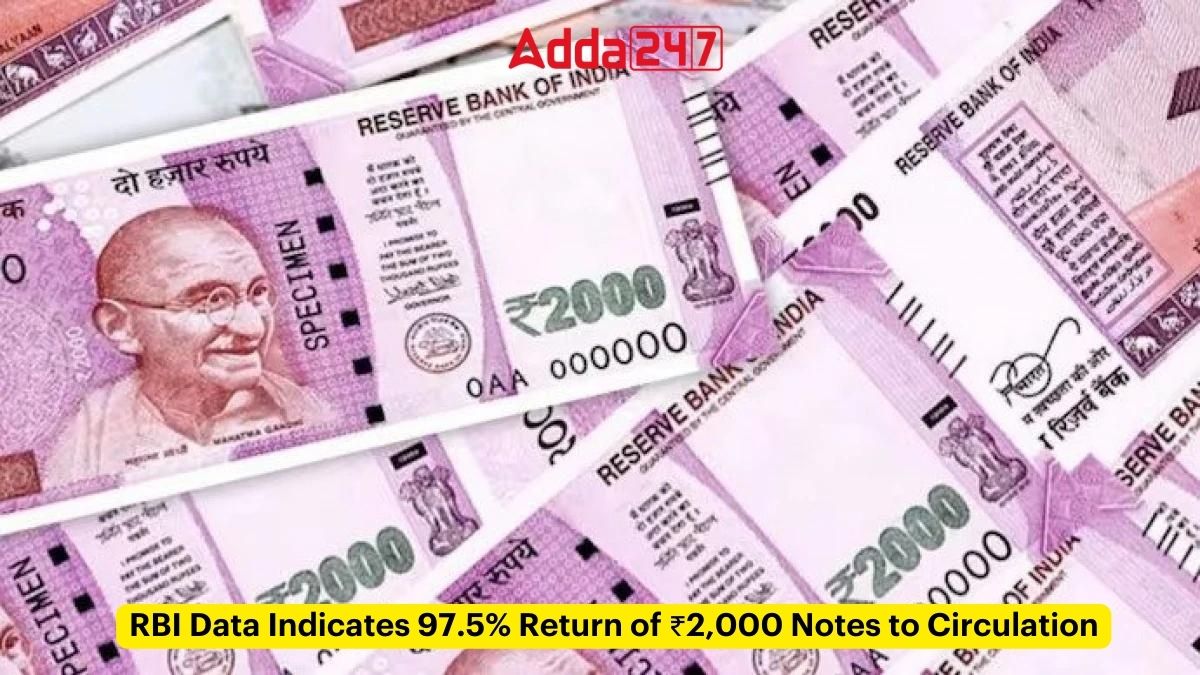 RBI Data Indicates 97.5 Return of ₹2000 Notes to Circulation