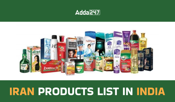 Iran Products List in India