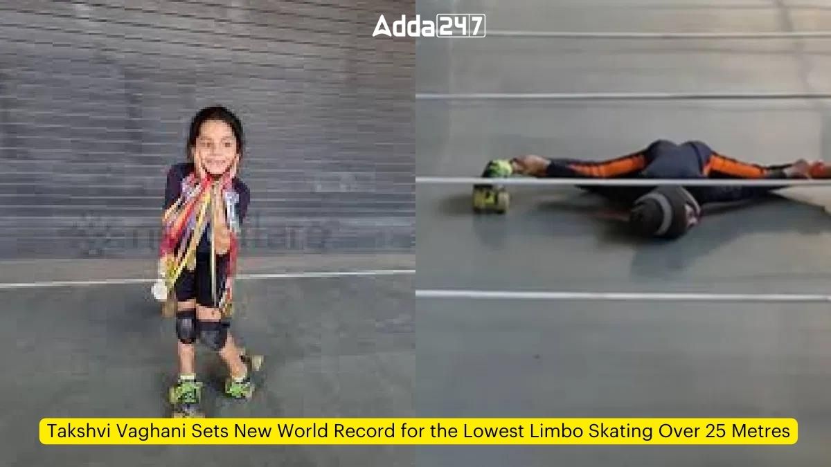 Takshvi Vaghani Sets New World Record for the Lowest Limbo Skating Over 25 Metres